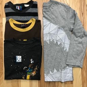 Lot of 4 Minecraft, Children's Place, Bugle Boy Ts